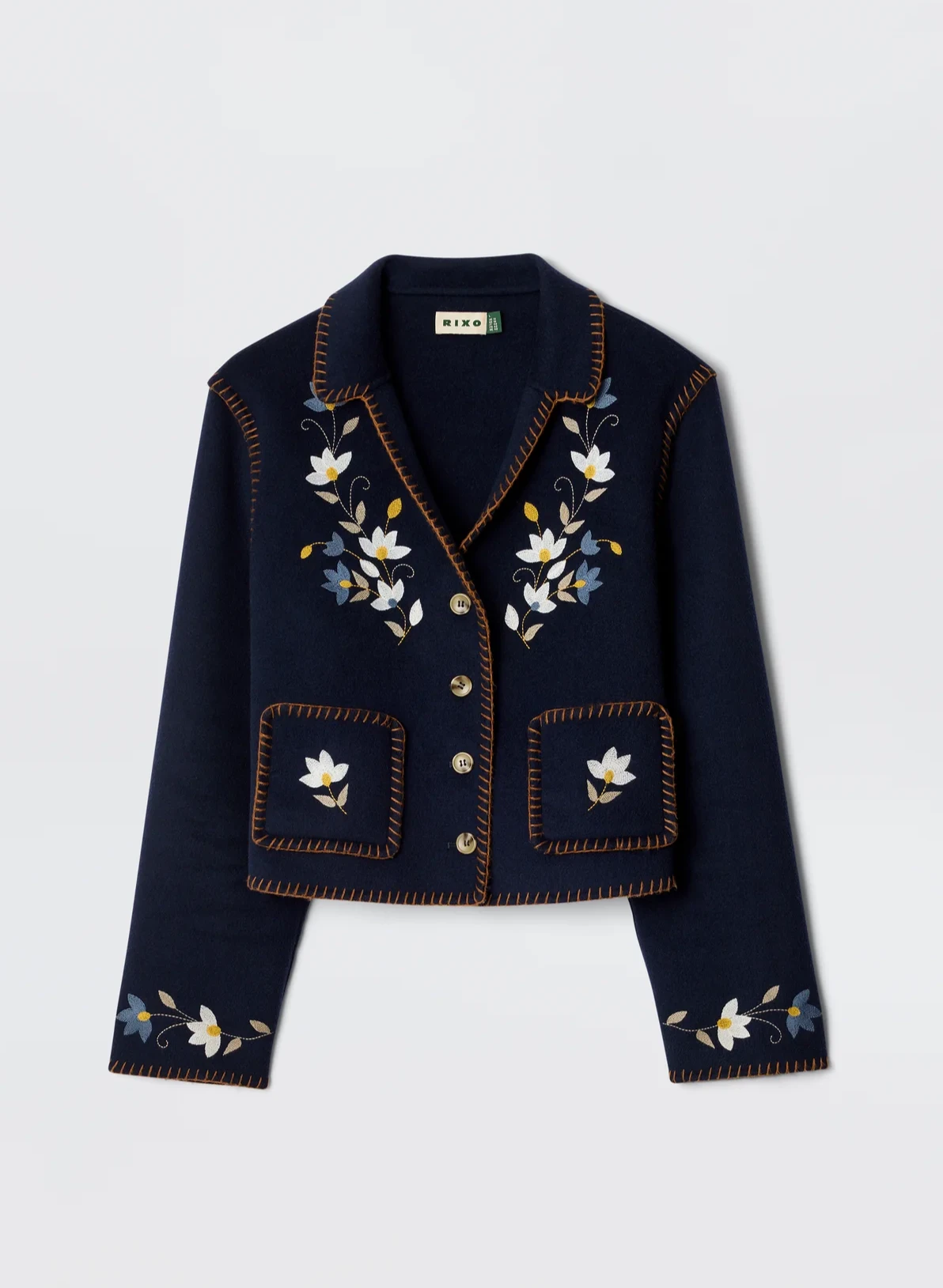 Sunday Embroidered Jacket by Rixo