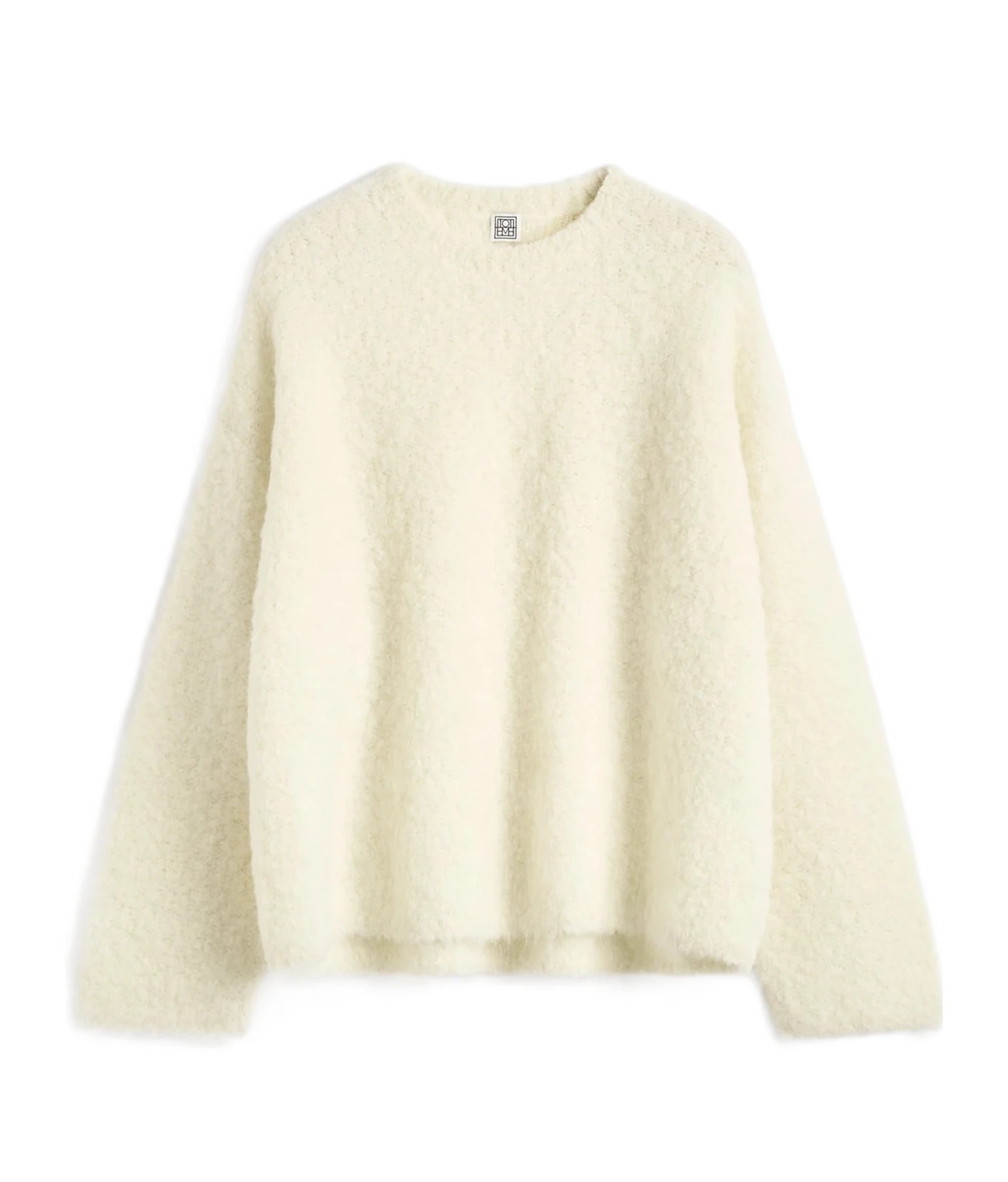 Alpaca and Wool-Blend Bouclé Sweater by Totême