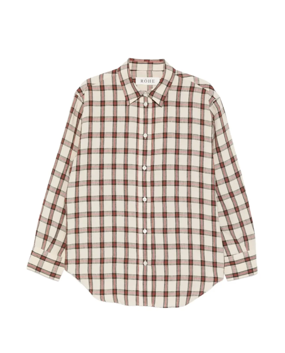 Check Patterned Oversize Shirt by Róhe
