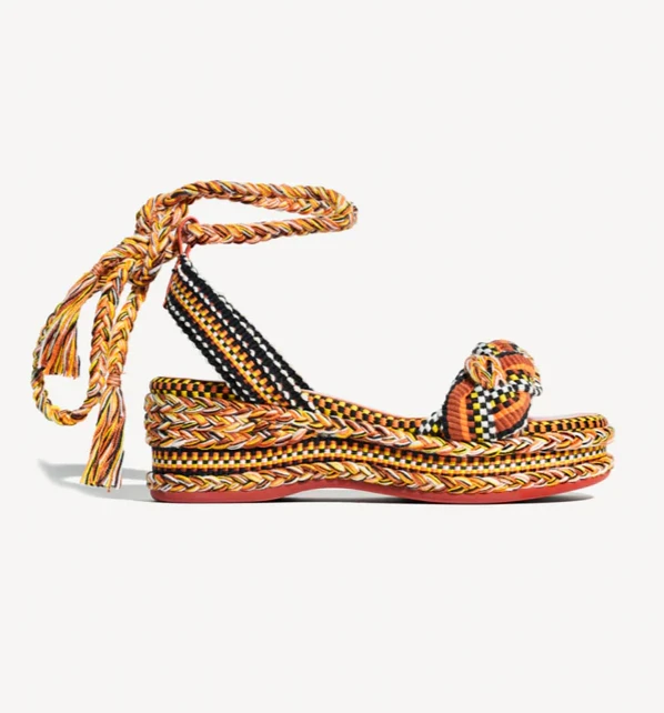 Manuela Wedge Sandals in Clay by Amambaih