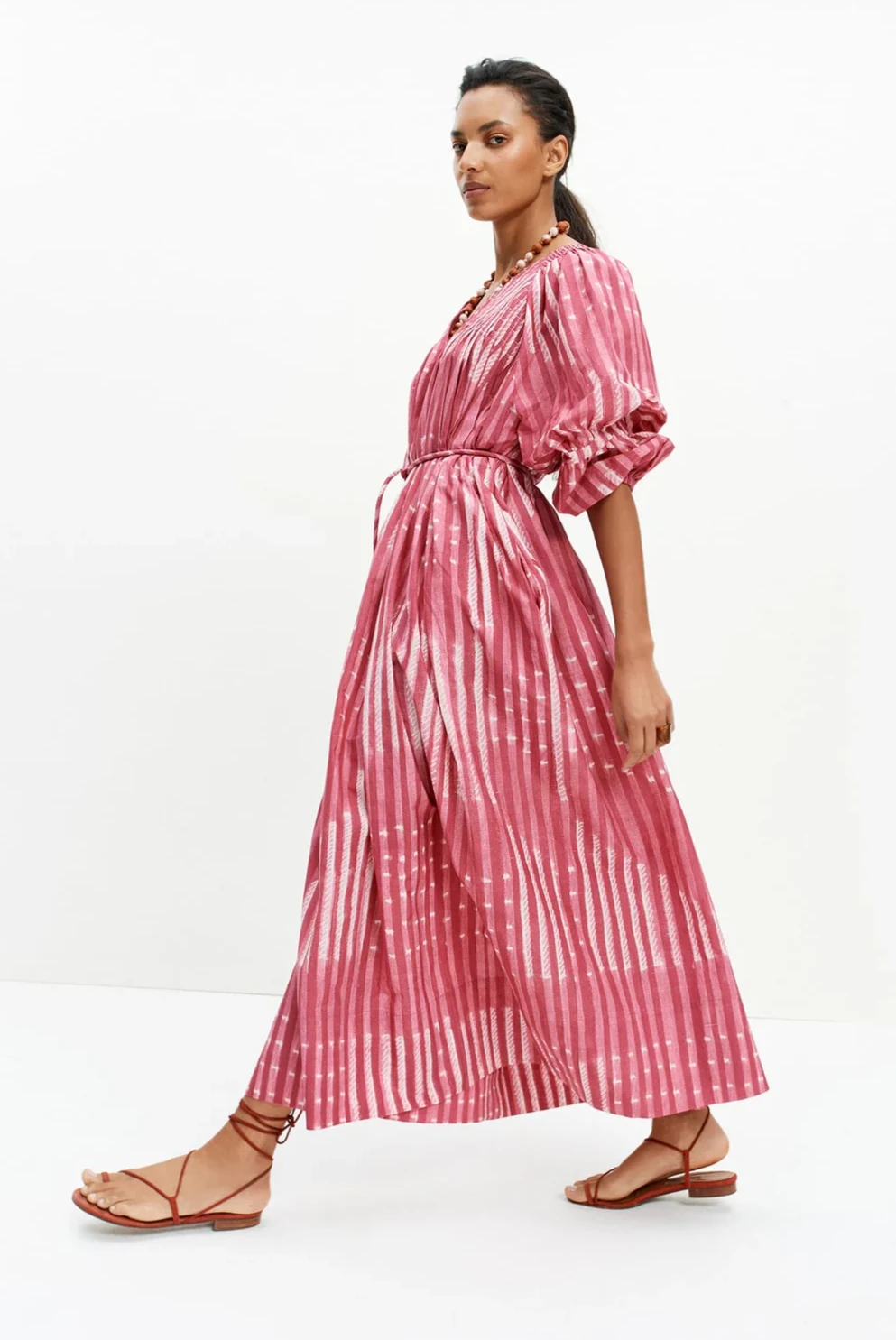 The Folklore Dress in Pink Nigella by Wiggy Kit