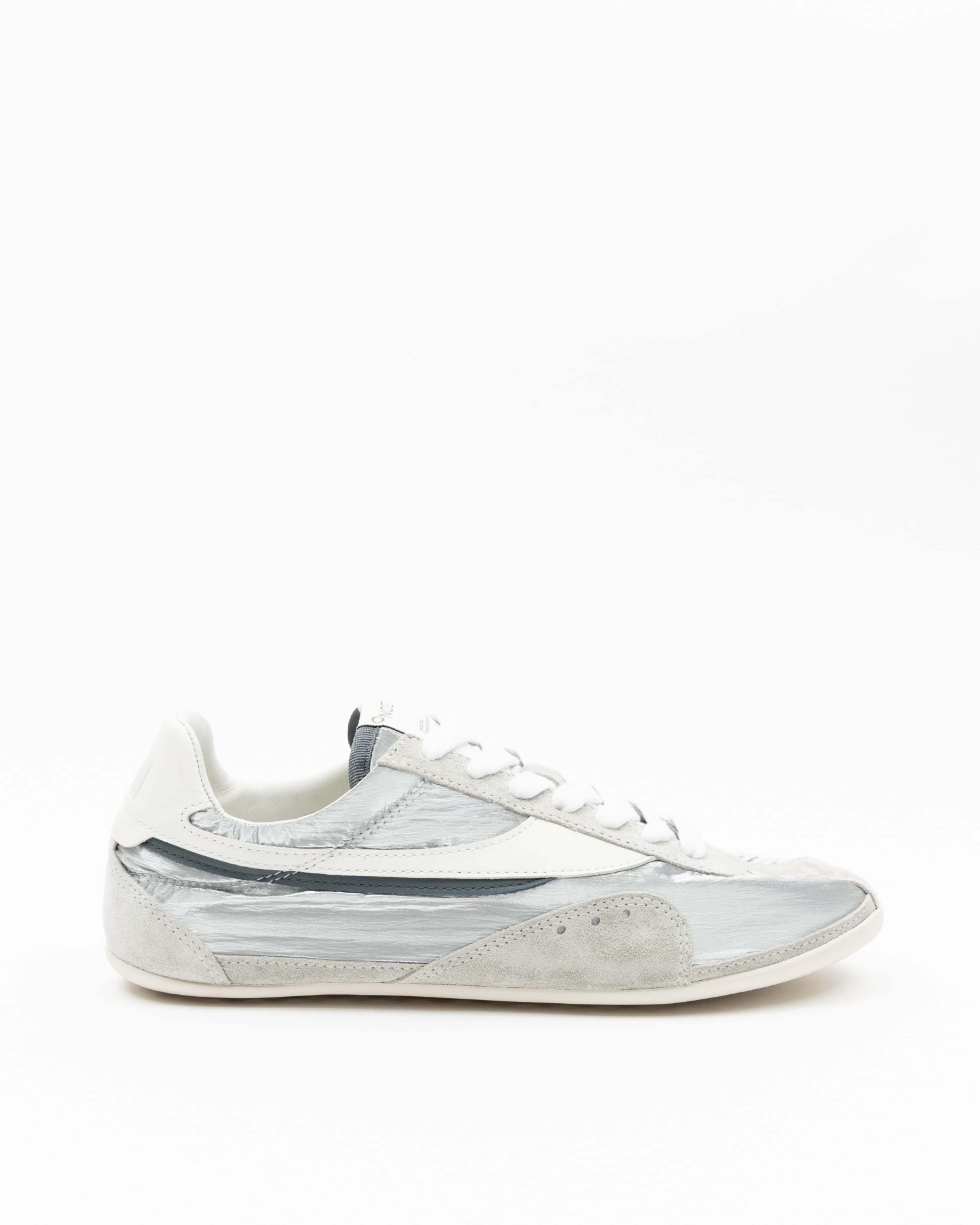 Temple Flat Sneaker in Platinum by Oncept